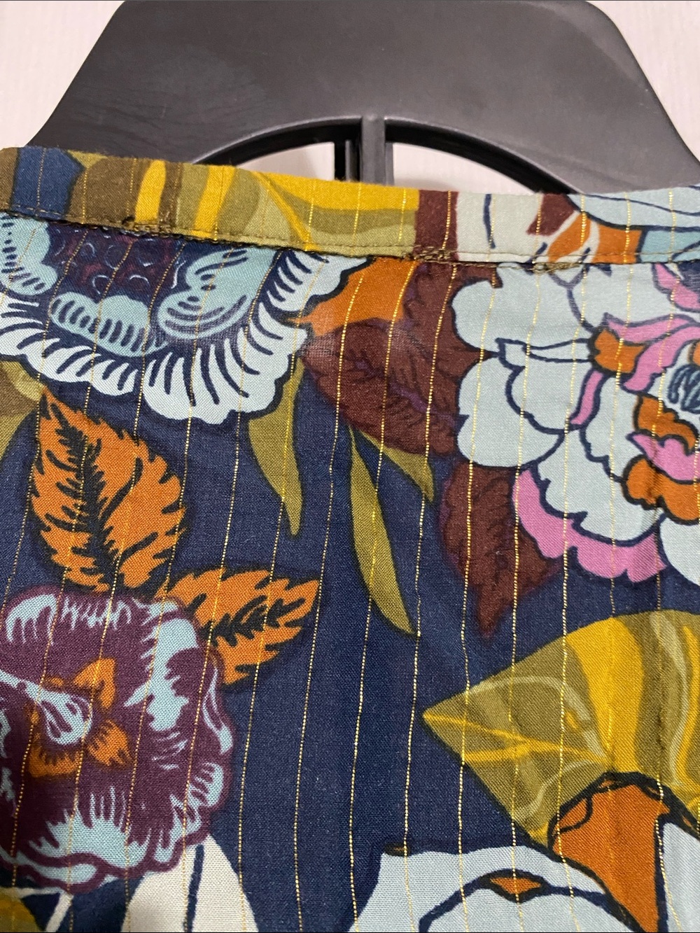 PRETTY Jane and Delancey Tropical Floral Blouse top shirt Size SMALL - Picture 8 of 13